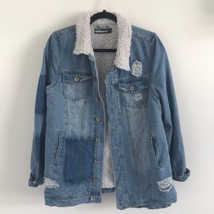 Oversized denim jacket
